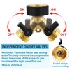 2-Way Brass Tap, Garden Hose Splitter, Y Valve, 3/4 Inch