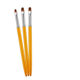VICASKY 3pcs Golden Round Head Nail Art Brush Portable Nail Dotting Painting Tool for Women for Fine Details and Patterns