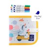 JAQ JAQ BIRD DOODLE IT & GO MINI ERASABLE BOOK ZEBRA WITH 4 WISHY WASHY MARKERS