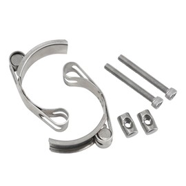 150-160mm T-Bolt Hose Clamp 304 Stainless Steel Pipe Clamp Heavy Duty Tube Clamps Band Width 24mm (1Pieces)