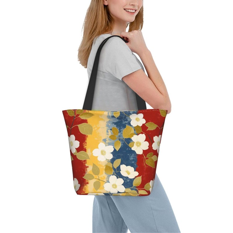 DADABULIU Tote Bag, Japanese Style, Japanese Pattern, Cat Pattern, Shoulder