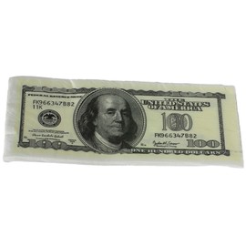10 Double Veiled Napkins Party Birthday Theme Banknote 100 Dollars 34 x 33 cm