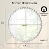 Madison Park Signature Wall Décor Marlowe Metal Spherical Frame Round