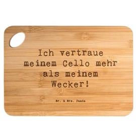 Mr. & Mrs. Panda Bamboo Chopping Board Saying Cello Confidence Gift Cellist, Wooden Chopping Board, Musician, Cello Saying