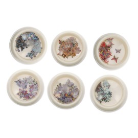 Minkissy 3D Butterfly Nail Slices 6 Boxes Vibrant Colors Easy Application Ideal for Nail Decorators