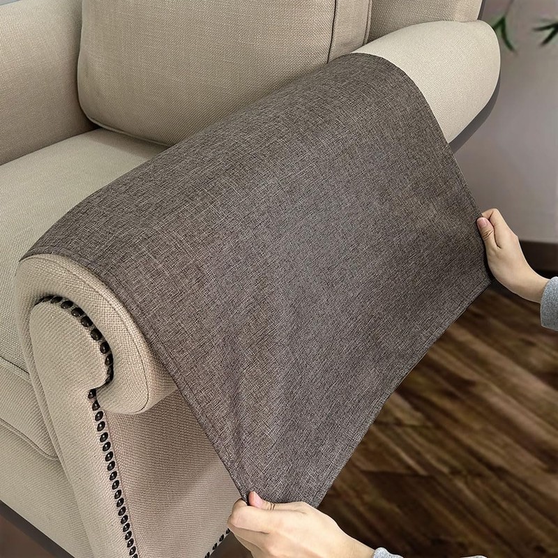 NOYOURS Couch Arm Covers, Anti-Slip Sofa Armrest Cover for Recliner,