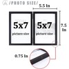 5x7 Picture Frames Double Hinged Wood Folding Photo Frames Vertical