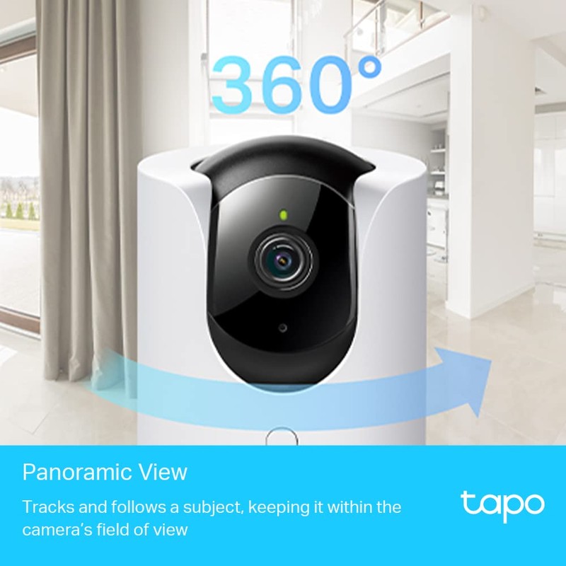 Tapo 2K QHD Pan/Tilt Security Camera, AI Detection, Privacy Protection,