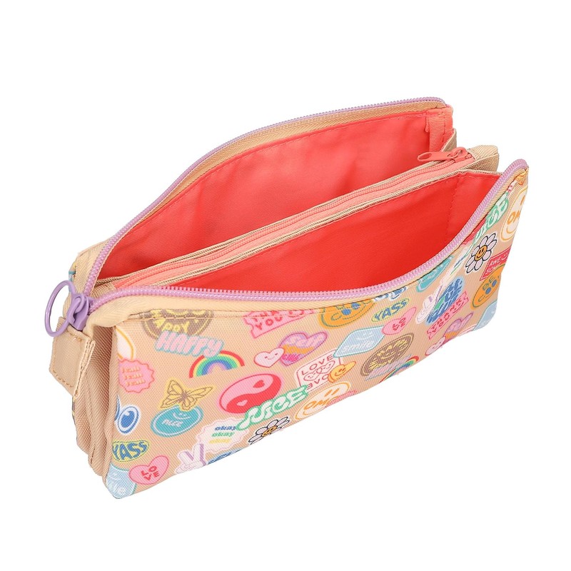 Depesche TOPModel Girl Power 13287 Pencil Case in Beige with