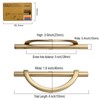 Amerdeco 10 Pack Brushed Gold Cabinet Pulls 5 Inch(128MM) Hole