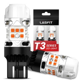 LASFIT for 2014-2024 Toyota 4Runner Rear Turn Signal Bulbs Canbus Ready,7443 7444NA W21W LED bulbs amber Light 500% Brighter, No Hyper Flash(2pcs)