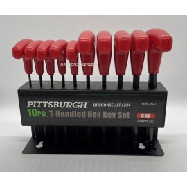 Pittsburgh BRAND NEW 20 PC ALLEN T HANDLE WRENCH METRIC SAE ALEN  HEX KEY SET With Stand !!
