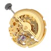 8N24 Watch Movement Golden Alloy Automatic Hollow Out Watch Replacement