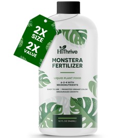 32oz Monstera Plant Food - Makes 192 Gallons of Monstera Fertilizer, Liquid Indoor Plant Fertilizer for Obliqua, Deliciosa and More, 6-2-4 NPK Ratio for Houseplants’ Healthy Growth & Glossy Leaves