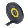Revolving Handle Hand Wheel 18x200mm Backside Corrugated Hand Crank Handwheel