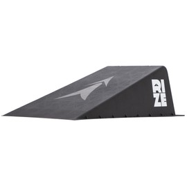 RIZE Single Ramp - Skateboard Ramp, BMX Bike Ramp, Scooter Ramp, RC Car Ramp - Portable Ramps for Kids & Teens - Mobile Street Skate Park w/Durable, Lightweight, Non-Slip Polymer Construction