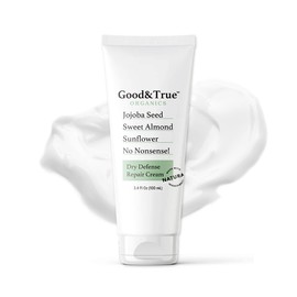 Measurable Difference-Good & True Organics - Crema reparadora para piel seca con jojoba, almendras dulces y girasol - Restaura la humedad, suaviza y d