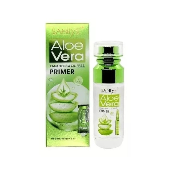 Saniye Primer Aloe Vera Humectante Libre Aceite + Ampolleta