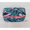 Ulta Beauty Jungle/Leaf Design Zippered MakeUp Pouch/Bag 9"L×4"H×4"W, New! A3