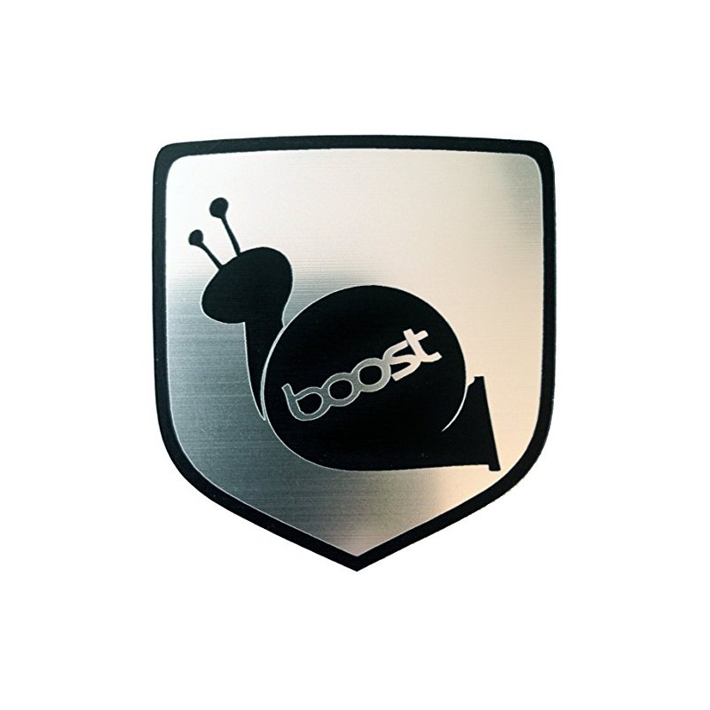 24Designs Compatible Front Emblem Boost Snail Silver Replacement for Dodge