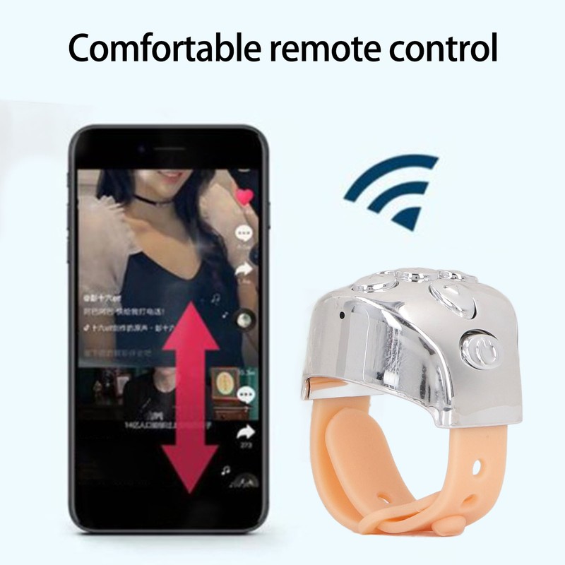 Bluetooth Remote Control Scrolling Ring APP Page Turner Camera Remote