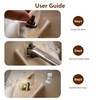 2Pcs Toilet Bolt Covers, White Ceramic Fox-Cat Shaped, Fun Bathroom