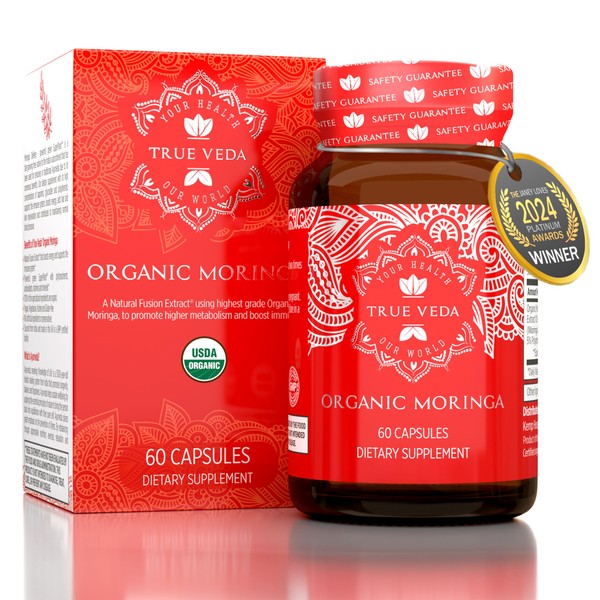 Organic Moringa Capsules Organic - Moringa Oleifera Capsules | Natural