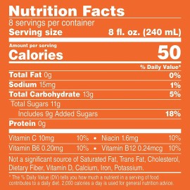 V8 Splash Orange Pineapple Juice Beverage with Vitamins, Less Sugar, 64 Fl Oz