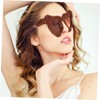 COLLBATH Plush Sunglasses Decorative Sunglasses Women Sunglasses Fuzzy Heart Sunglasses