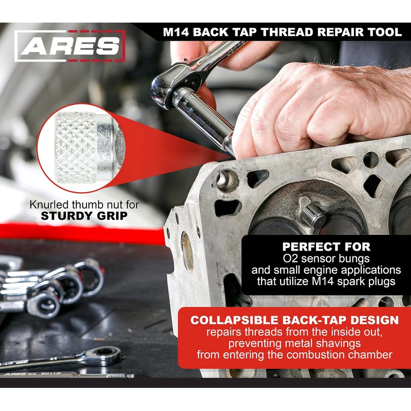 ARES 10111 – M14 Back Tap Thread Repair Tool –
