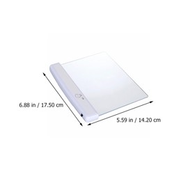Hemoton Flat Book Ligh for Reading in Bed at Night Clear Book Full Page Light Panel Plate Lamp Book Flat Light for Comfortable Reading Experience