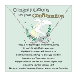 MYOSPARK Confirmation Gifts for Girls First Communion Necklace Gifts Christian Necklaces for Women Confirmation Keepsakes (UK Confirmation Today NL)
