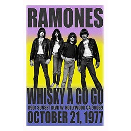 RAMONES REPLICA WHISKY A GO GO 1977 CONCERT POSTER