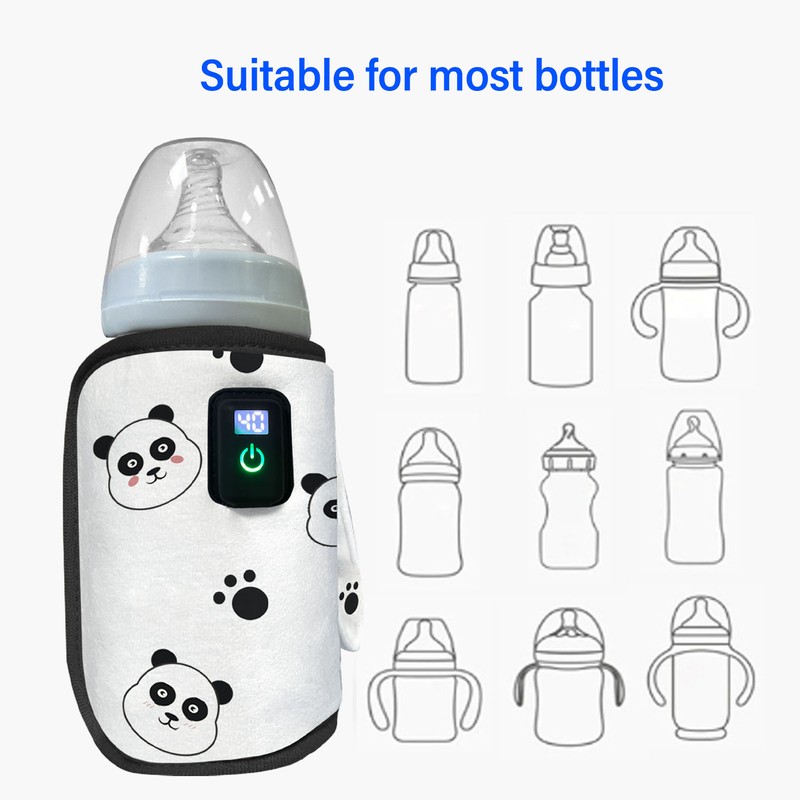 Portable Bottle Warmer Sleeve USB Milk Heat Keeper Adjustable Milk