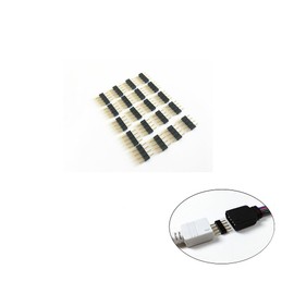 10pcs Black 0.3M 0.98ft 4 Color RGB Extension Cable LED Strip Connector Extension Cable Cord Wire 4 Pin LED Connector for SMD 5050 3528 2835 RGB LED Light Strip (10 PCS)