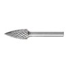 PFERD Carbide Burr, Pointed Arc Shape SPG, All-Round Toothing, Burr