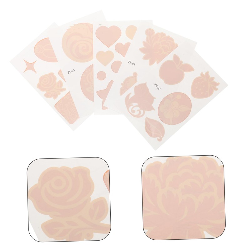 IWOWHERO Small Temporary Spa Birthday Party Supplies Temporary Sticker for