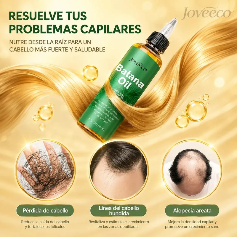 2p JOVEECO Aceite De Batana Orgánico Natural Crecimiento Del Cabello