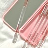 Coringo [Corinco] Portable eye brush set 6 pcs pink pocket