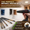 Tondiamo 50 Pcs Drywall Rotor Tips 1/8" Drywall Router Drill