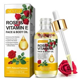Aceite Corporal Rosa Vitamina E Hidrata Firmeza Ilumina