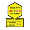 Child with Autism On Board Sticker,5pcs 4x5.54 inch Autistic Child