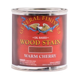 General Finishes Oil Based Penetrating Wood Stain, 1/2 Pint, Warm Cherry
