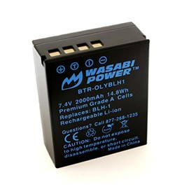 Wasabi Power Battery for Olympus BLH-1 (Fully Decoded) and Olympus OM-D E-M1 Mark II, OM-D E-M1 Mark III, OM-D E-M1X