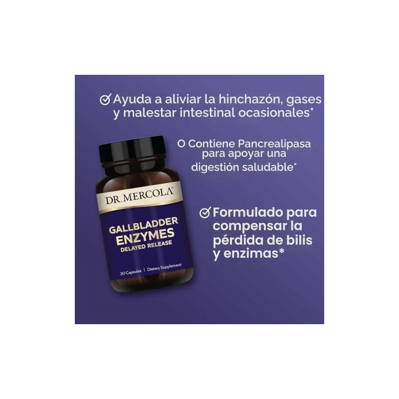 DR. MERCOLA – Enzimas para la Vesícula Biliar con Liberación
