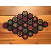 PRIM WOOL FELT PENNY RUG TABLE RUNNER CANDLE MAT GREAT
