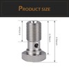 Zikefest M10x1.0 Metric Stainless Steel Single Banjo Bolt Brake Fitting