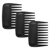 3-Piece Square Comb, Comb with Large Tooth Spacing, Antistatic Comb,