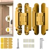 Eegoowa 6" Hidden Door Hinge/Invisible Door Silent Door Hinge 180