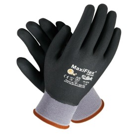 PIP 12 PR 34-876 MaxiFlex Foam Full Palm Coated Nitrile Grip PROTECTIVE WORK GLOVES - Large